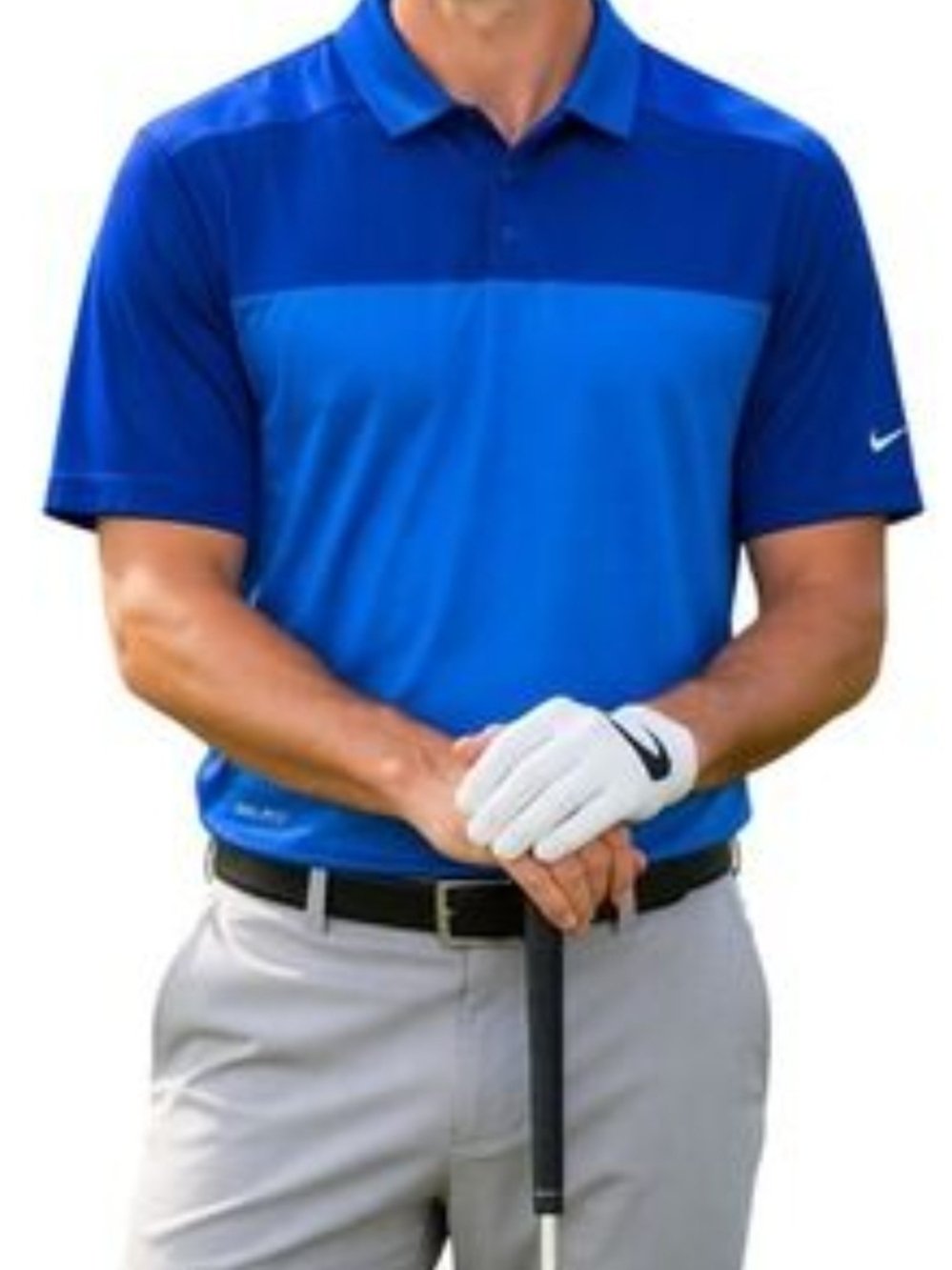 Nike Blue Two-Tone Golf Polo
